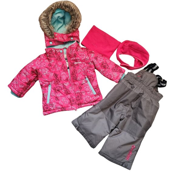 12m 2-Piece Snowsuit With Bonus Hat & Neck Warmer - Picture 1 of 13